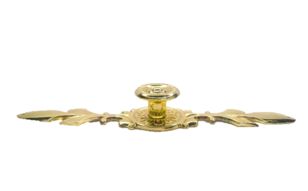 Ручка-кнопка на планке 170х35мм, цвет золото