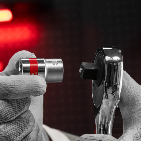 Набор торцевых головок, 1/2", 12 гранные, CrV, 10-24мм, 10 штук Matrix