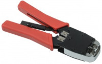 ITK Инструмент обжимной для RJ45, RJ12, RJ11 с храповым мех. вертикальный обжим, красный TM1-B11V