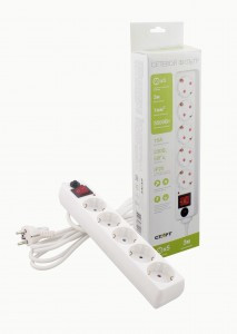 СТАРТ сет. удл.-фильтр ПВС 3х1 5роз. 16А шнур 3м земля, шторки, выкл SP 5x3 --20dg