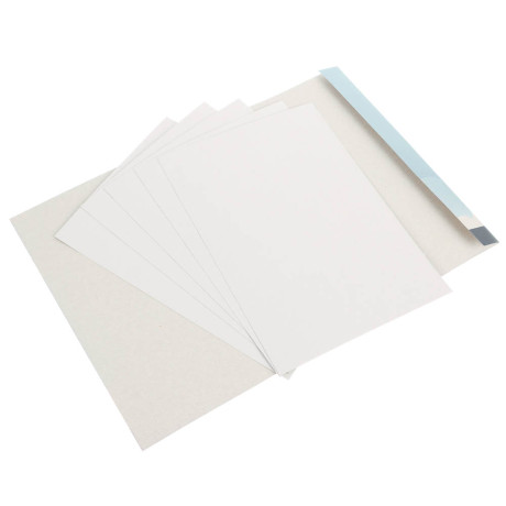 Картон белый 5 листов, 19х27,5 см, в карт. папке