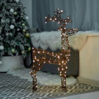 Uniel Фигура новогод. св/д &quot;Олень-3&quot; 60х98см 160LED тепл, провод корич ULD-M6098-160/SBA WARM WHITE