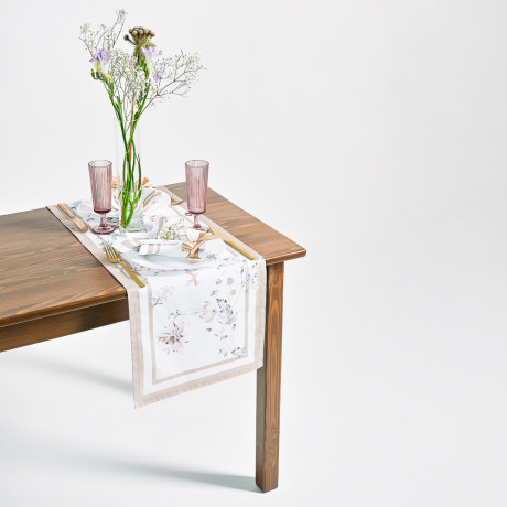 BY COLLECTION Бланш Дорожка декоративная, 35х140см, 100% хлопок