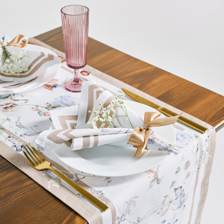 BY COLLECTION Бланш Дорожка декоративная, 35х140см, 100% хлопок