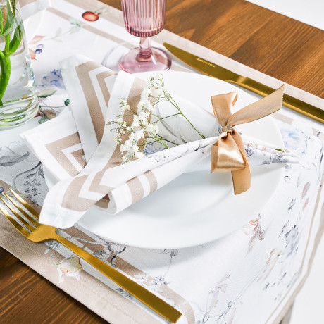 BY COLLECTION Бланш Дорожка декоративная, 35х140см, 100% хлопок