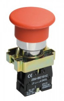 Кнопка управления LAY5-BC41&quot;Грибок&quot; без подсветки красная 1з IEK