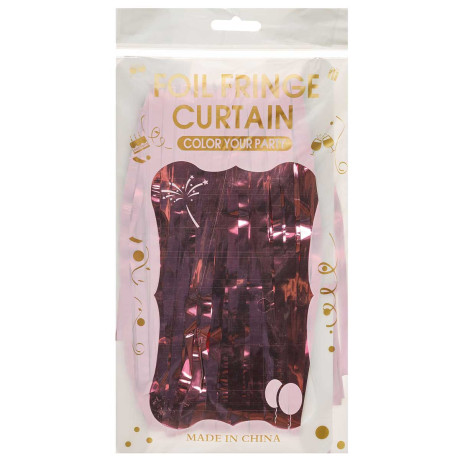 Занавес 9222-20-2 из дождя 1-1,9м Розовый (600)