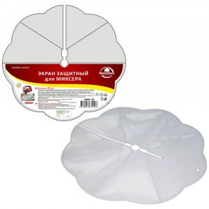 Экран защитный д/миксера, d=30см (кратность 6шт!!!), пластик AN80-124 Мультидом