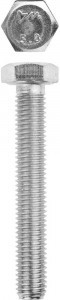 Болт ЗУБР "МАСТЕР" с 6-тигр. головкой, ГОСТ 7798-70, кл. прочности 5.8, оцинк., M10x80мм, 5 кг