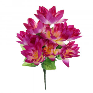 LADECOR Букет искусственных цветов в виде лотоса, 6 цветов, 50 см