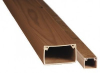 EKF кабель-канал ПВХ темное дерево (дуб) 25х25 2м (цена за 1м) (32м в уп.) kk-25-25d