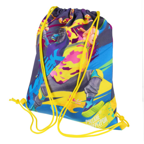 BY Русские Супергерои Мешок для обуви, 39х47см, сверхплотный п/э, 2-сторонняя печать "Конек"