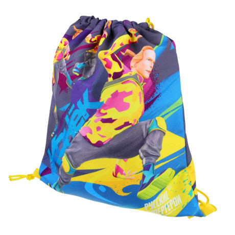 BY Русские Супергерои Мешок для обуви, 39х47см, сверхплотный п/э, 2-сторонняя печать "Конек"