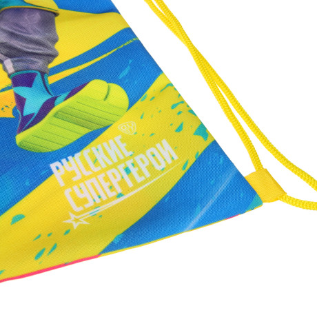 BY Русские Супергерои Мешок для обуви, 39х47см, сверхплотный п/э, 2-сторонняя печать "Конек"