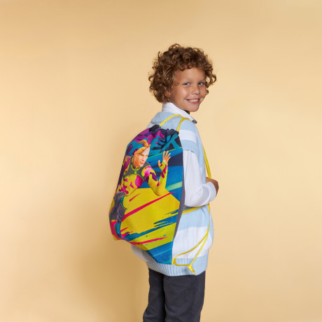 BY Русские Супергерои Мешок для обуви, 39х47см, сверхплотный п/э, 2-сторонняя печать "Конек"