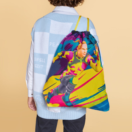 BY Русские Супергерои Мешок для обуви, 39х47см, сверхплотный п/э, 2-сторонняя печать "Конек"