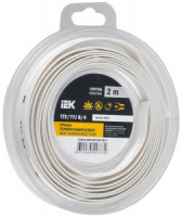 IEK термоусадка трубка ТТУ нг-LS 8/4 белая (2м/упак, цена за уп) ТУТ UDR12-008-004-002-K01-T