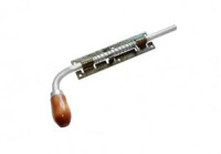 Засов Домарт с пружиной ЗСП-300 мод.2 бронза антик d-16мм5)