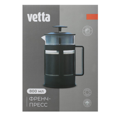 VETTA Мелана Френч-пресс пластик, стекло, 800мл