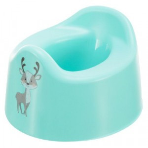 Горшок детский с декором 275x254x170мм зеленый 431333009 Бытпласт