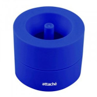 Скрепочница магнитная Attache, груглая, цвет синий 809695
