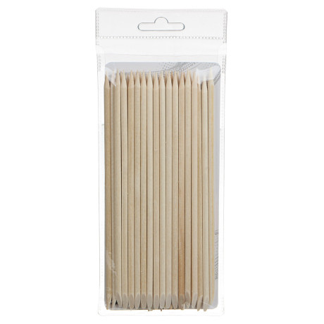 ЮНИLOOK Палочки для маникюра 30шт, дерево, 14,8см