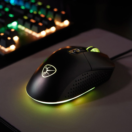 BY Игровая мышь проводная Carbine 12400dpi,9D,PAW3327,RGB,220см