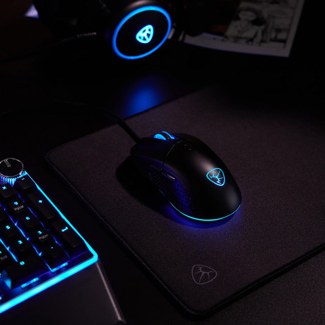 BY Игровая мышь проводная Carbine 12400dpi,9D,PAW3327,RGB,220см