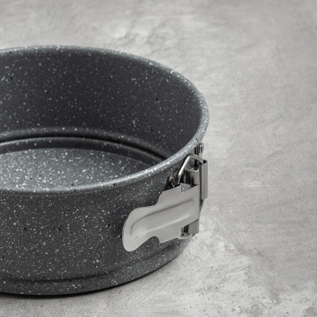 SATOSHI Буко Форма для выпечки круглая разъемная, угл.сталь, 24х6,5см, антиприг. покрытие "Мрамор"