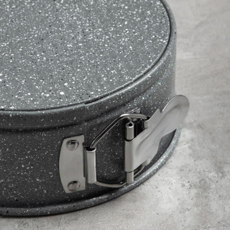 SATOSHI Буко Форма для выпечки круглая разъемная, угл.сталь, 24х6,5см, антиприг. покрытие "Мрамор"