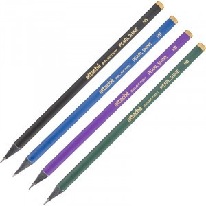 Карандаш чернографитный Attache Selection Pearl Shine HB б/ласт в асс Арт.1706392