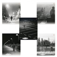 Тетрадь А5 48 л. АЛЬТ скоба, клетка, Soft Touch, фольга, бумага 70 г/м2, &quot;ГОРОД АНГЕЛОВ&quot;, 7-48-821