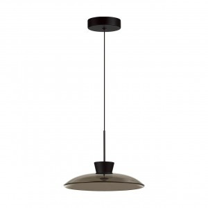 ODEON LIGHT 5055/9L L-VISION ODL24 321 чер./дымчатый/мет/стекло Подвес LED 9W 3000К SAUCER 90