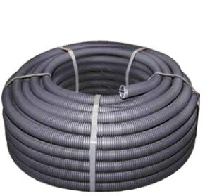 EKF Труба гофр. FPHF с зондом d20мм (бухта 100м, цена за 1м) черная Plast FRHF-20