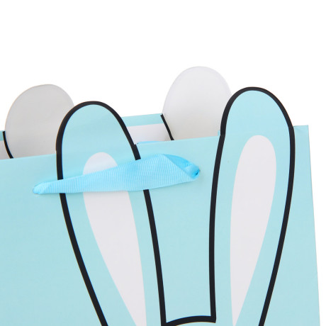 Пакет подарочный вскч бум., 210 гр, М 23x18x10 см, Ушки, 4 дизайна