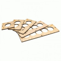 EKF комплект шаблонов для подрозетников d68 мм Expert sh-d68-k