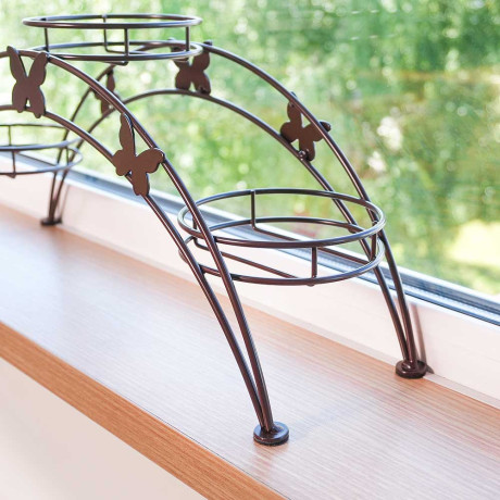 Подставка д/цветов "Арка 3" коричневый ПДЦ 413К 500х150х220