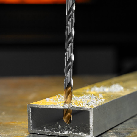 Сверло спиральное по металлу 8,5 х 165 мм, Р6М5, Golden Tip, удлиненное Denzel