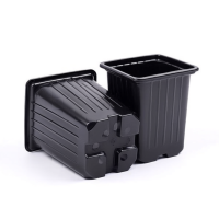 Горшок для рассады 9х9х10 (0,55л) мягкий АМИНА х1500