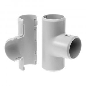 Промрукав Тройник разборный д16  атмосферостойкий серый (70шт/700шт уп/кор) цена за шт PR13.0364