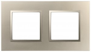 ЭРА Elegance Classic рамка пластик СУ 2 мест., шампань 14-5012-04  60579