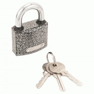 Замок навес Апекс PD-01-50 чугун, Ш50*В81мм,  дуж d=9мм автомат, 3анг кл,защ.кольца (60,6)