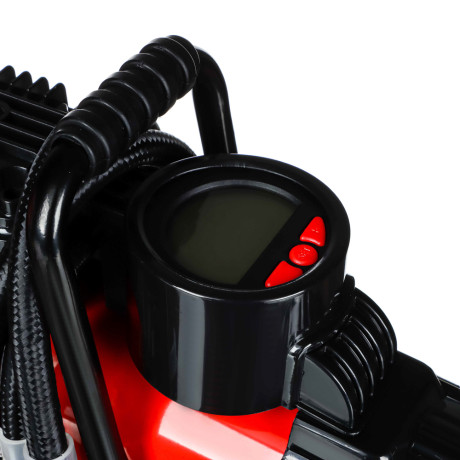 ЕРМАК Компрессор автом, манометр, штекер прикур, LED фонарь, 12