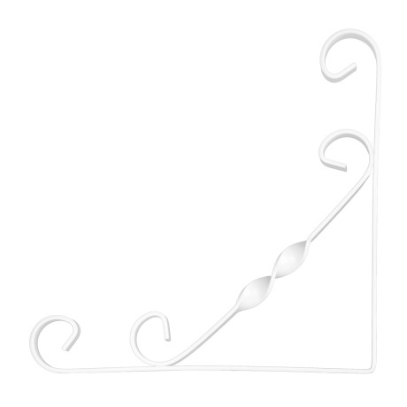 Кронштейн декоративный, 200 х 200 мм, белый Сибртех