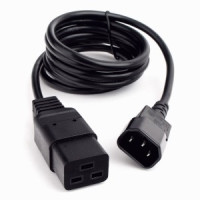 Кабель питания Cablexpert PC-189-1-1, 1.8м, C14 - C19, 3x1кв.мм, черный, с заземлением, 18325