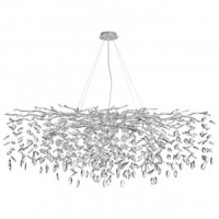 ODEON LIGHT 4970/14 HALL ODL24 523 матов.серебр./алюмин./хрусталь Люстра G9 14x40W DELICA 89