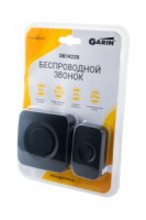 Звонок беспроводной GARIN DoorBell DB1K220 черный BL1, 52 мелод, пит.кнопки 23А (в/к),динамик - 220V