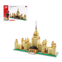 BY Русские Супергерои Конструктор &quot;Главное здание МГУ&quot;, 395-418 деталей, ABS, 30х20х6см