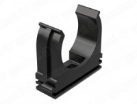 GREENEL Держатель с защелкой D40мм для жестк. и гофр. труб ЧЕРНЫЙ (уп.30шт, цена за шт) GE50144-05