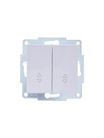 Lezard VESNA мех. выкл. СУ 2 кл. 10А (проходн.) бел. (корп. ABS)  742-0288-106